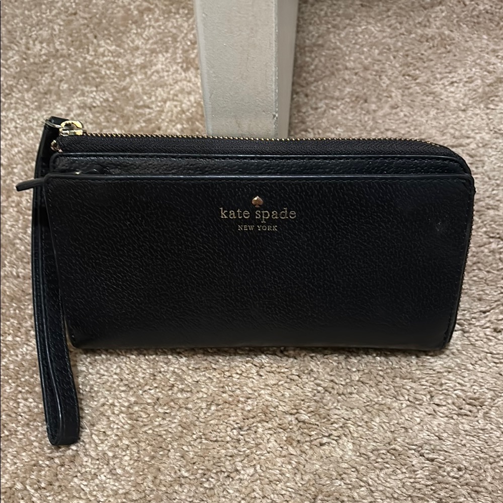Kate Spade Black Wristlet Clutch